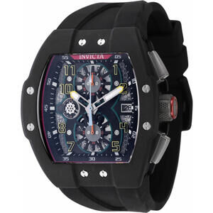 Invicta Men's Chronograph Watch with Black Rubber Strap